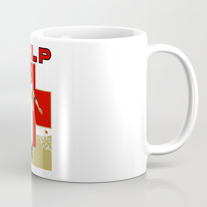 Vintage Red Cross Help Nurse Coffee Mug By Warishellstore Society6