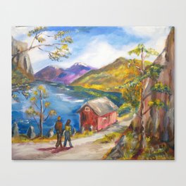 Spring in the Fjord Canvas Print