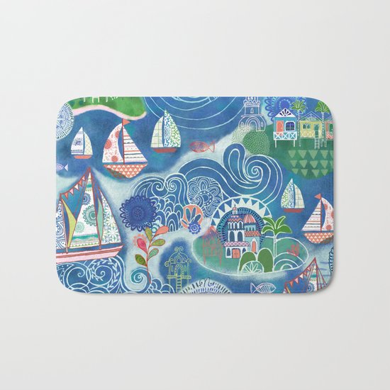 Dream Boats Bath Mat
