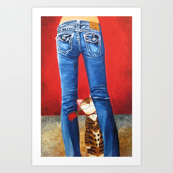 Blue Jeans Art Print