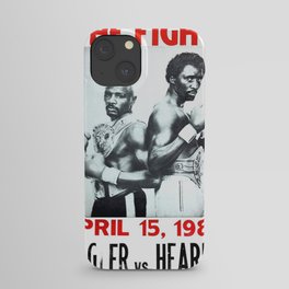 Boxing and Boxers: Hagler vs Hearns iPhone Case