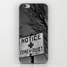 Quiet Zone iPhone Skin