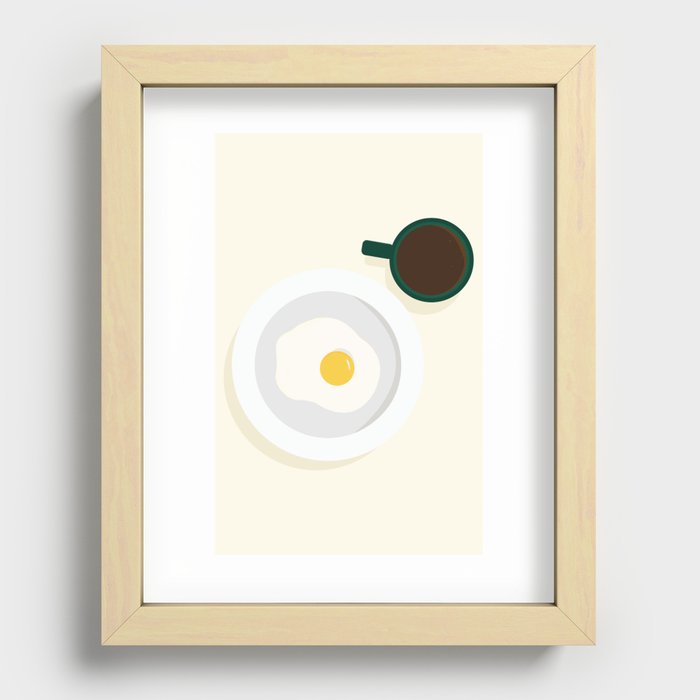Eat Your Breakfast Recessed Framed Print