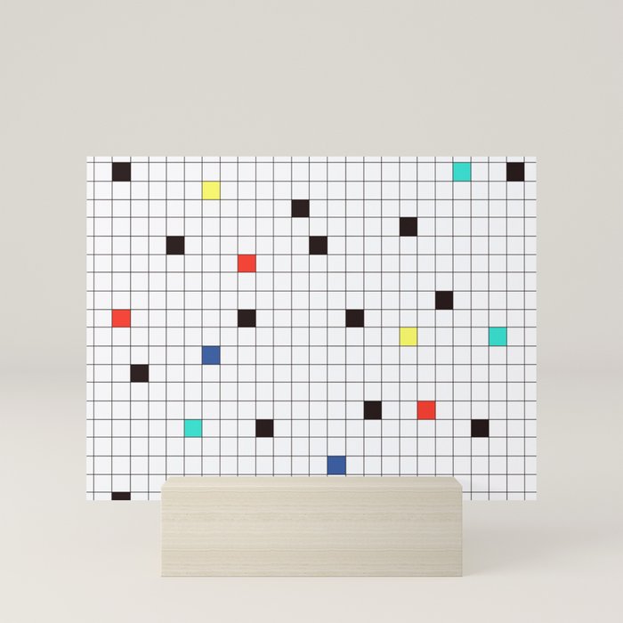 Crossword Puzzle #GraphicDesign #Minimalism Mini Art Print by ...