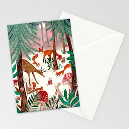 Whimsical woodland enchanted forest animals Stationery Card
