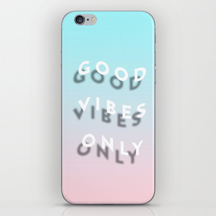 Good Vibes Only - Shadow Gradient - Vaporwave iPhone Skin