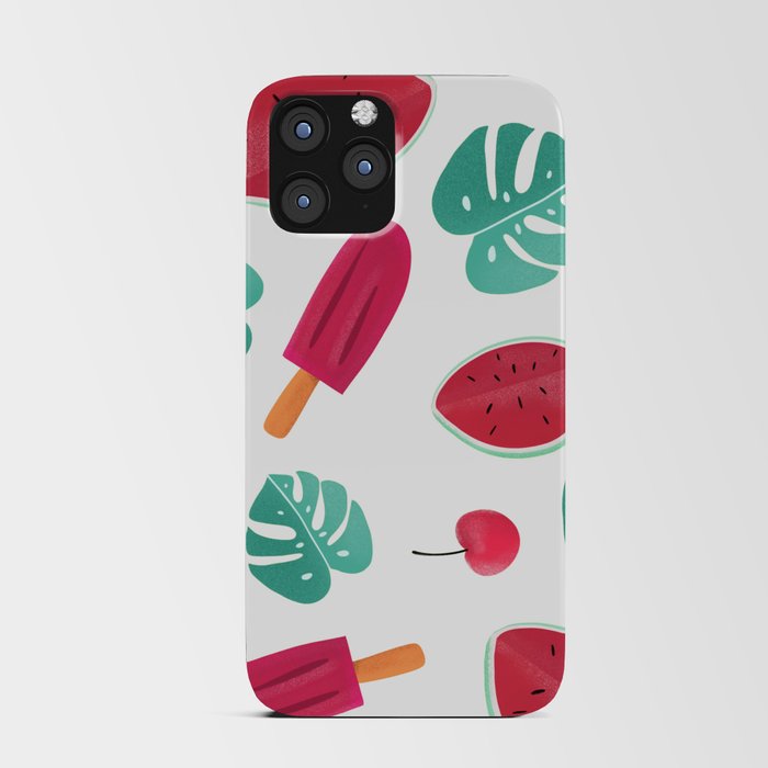 Tropical Summer Watermelon Popsicle iPhone Card Case