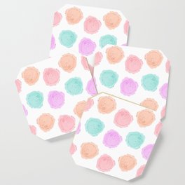 Ice Cream Sherbet Scoops Pattern Coaster