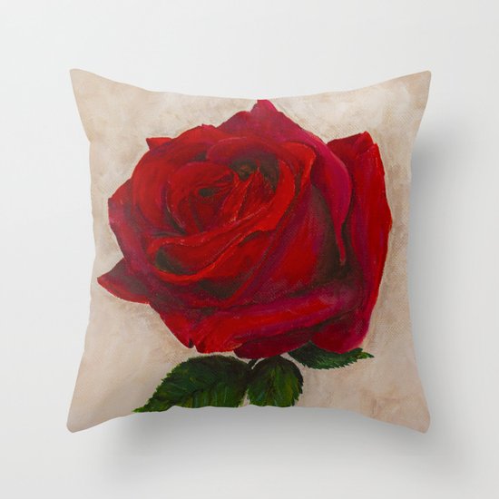 Red Rose Symbol Of Love Throw Pillow By Laurelappel Society6