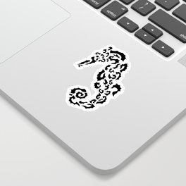 Sea horse in shapes Sticker