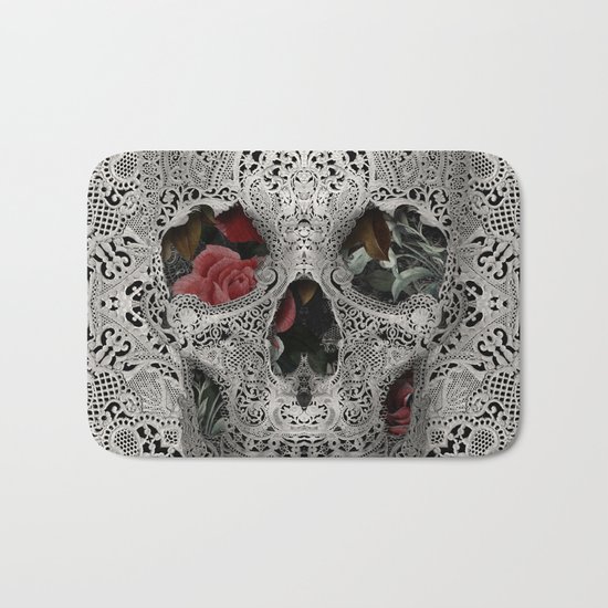 Lace Skull 2 Bath Mat