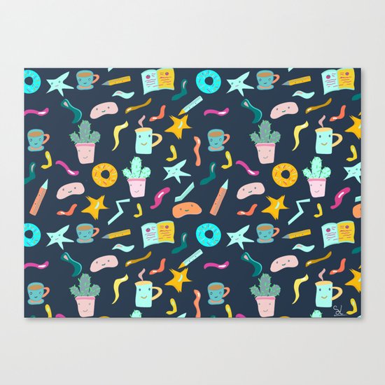 Desk Doodle I Canvas Print