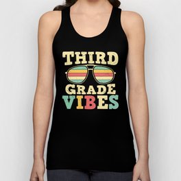 Third Grade Vibes Retro Sunglasses Unisex Tank Top