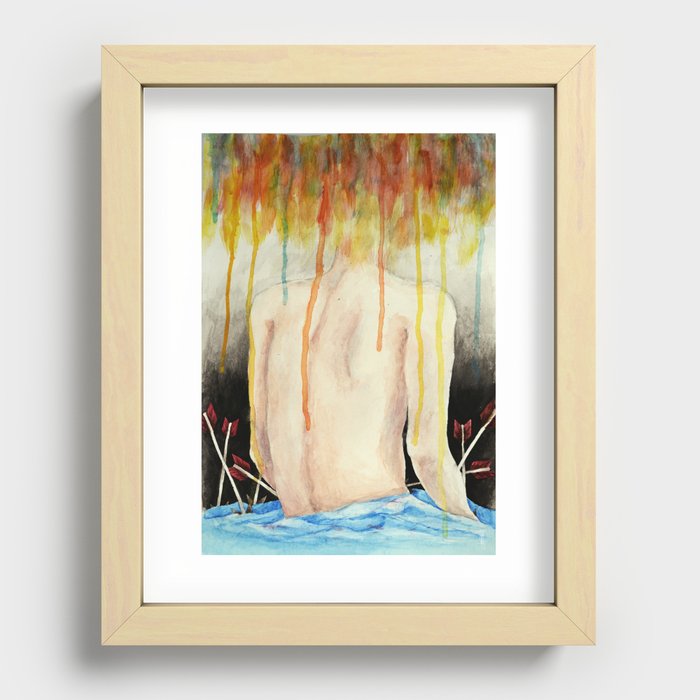 To Be Alone. Recessed Framed Print