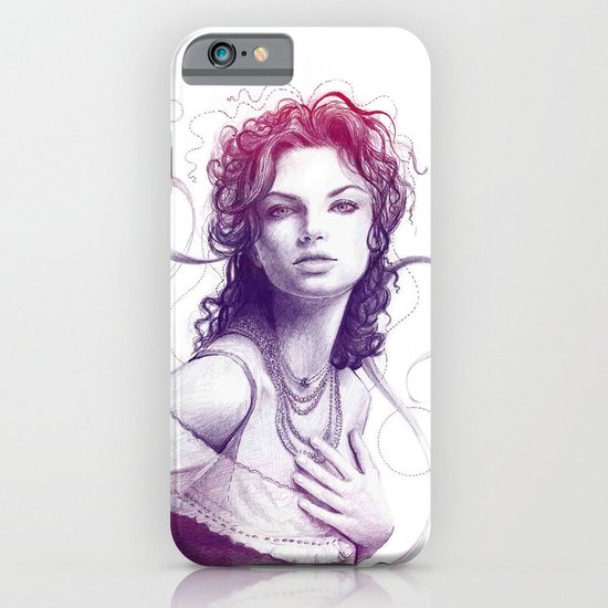Beautiful Girl Portrait iPhone & iPod Case