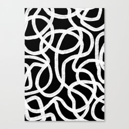 Black & White Abstract Art Canvas Print