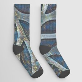 Cornoyered Leaves Socks