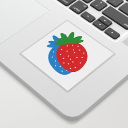 Quirky Strawberry Sticker
