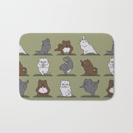 The American Bully Yoga Bath Mat