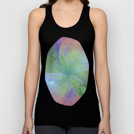 Mystic Warmth Abstract Fractal Unisex Tank Top
