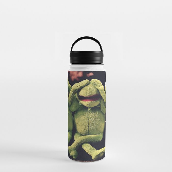 Kermit - Green Frog Water Bottle by Joanna Vog