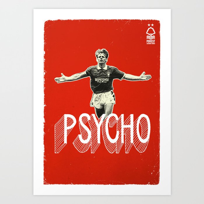 Nottingham Forest Legends Series Stuart Pearce Graphic Poster Art