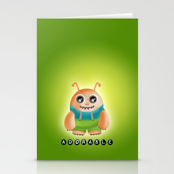 cute little creature Stationery Cards