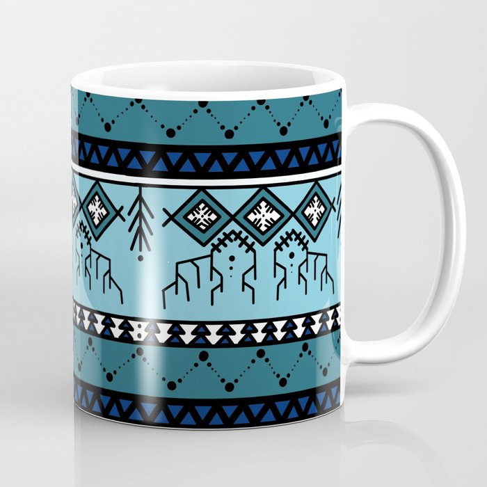 Blue ethnic pattern Coffee Mug