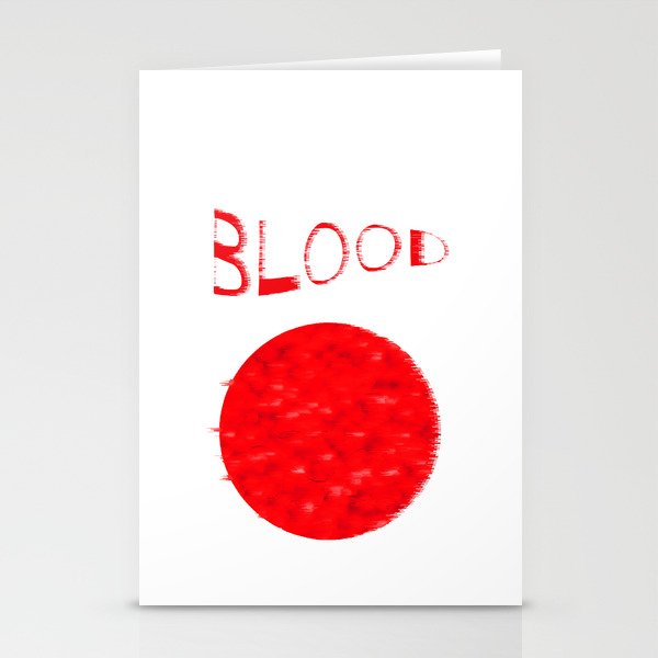 Blood Stationery Cards
