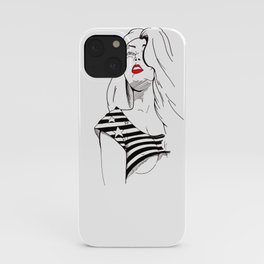 Red lips iPhone Case