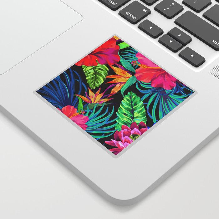 Drive You Mad Hibiscus Pattern Sticker