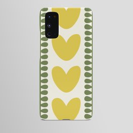 Abstract vintage heart fern pattern 2 Android Case