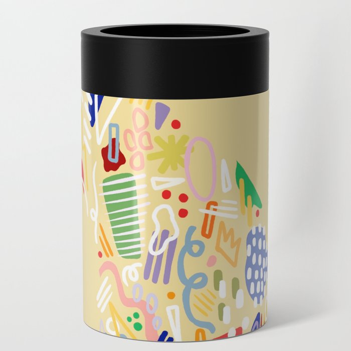 Surfboard Fin Doodle Can Cooler