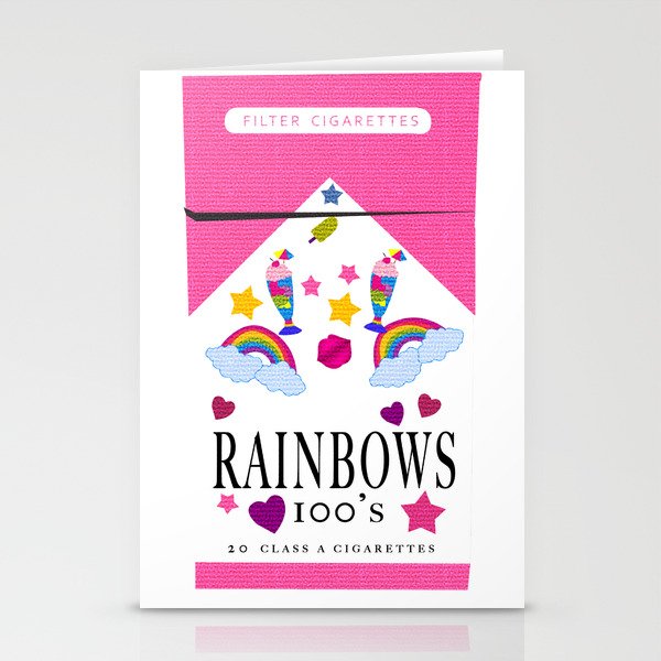 Smoking Rainbows Stationery Cards