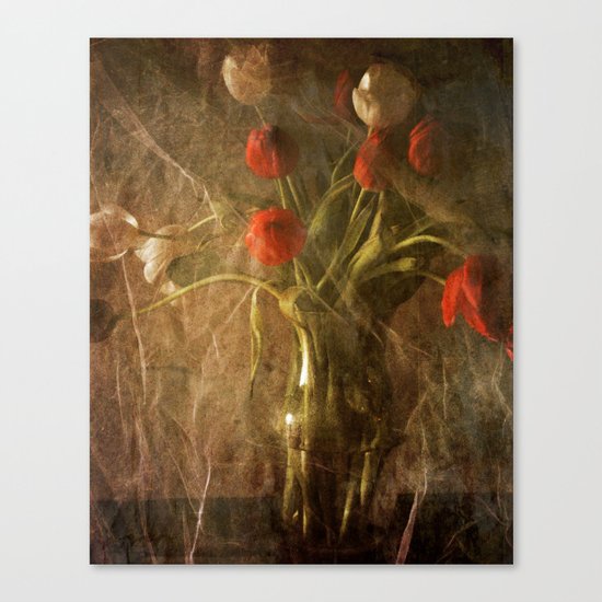 Vase with Tulips Canvas Print