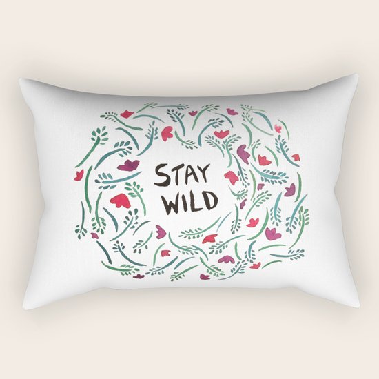 Stay Wild Rectangular Pillow