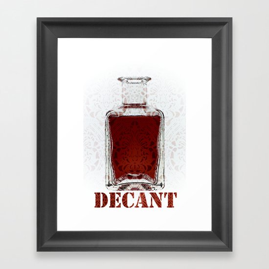 Decant Framed Art Print