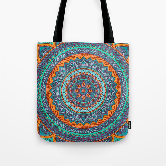 Hippie mandala 75 Tote Bag