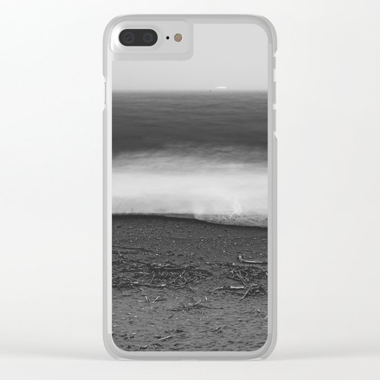 Ocean - 10 Black and White Clear iPhone Case