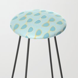 Yellow and blue retro sunglasses Counter Stool