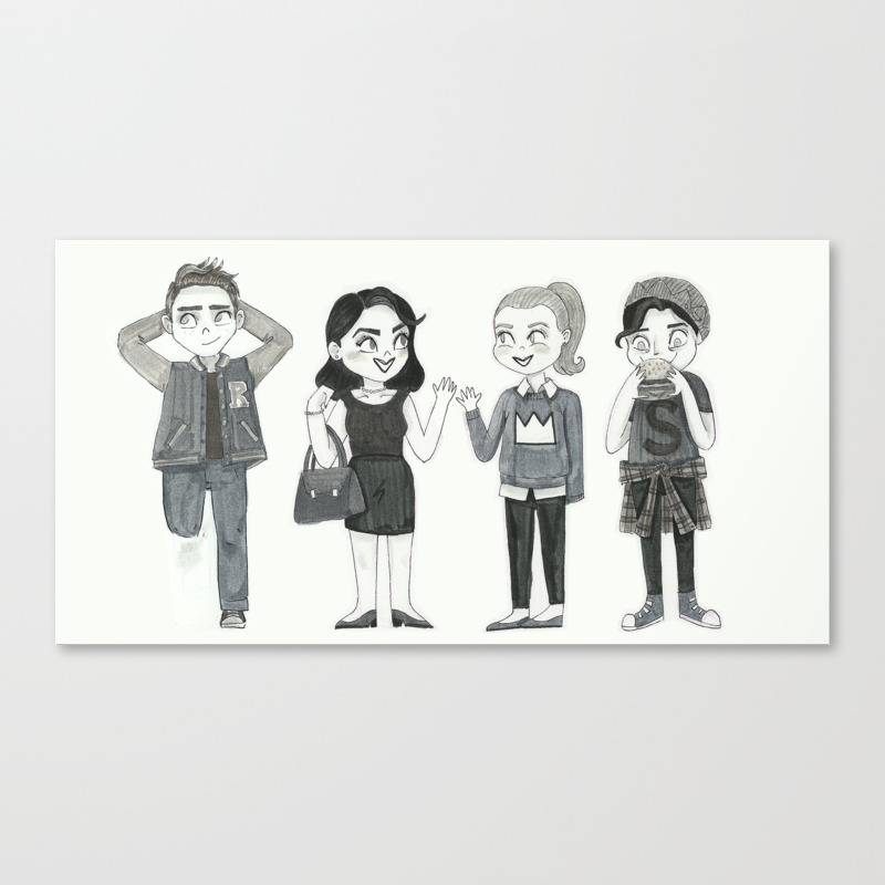 Riverdale Archie Veronica Betty Jughead Canvas Print By Conshillustration Society6