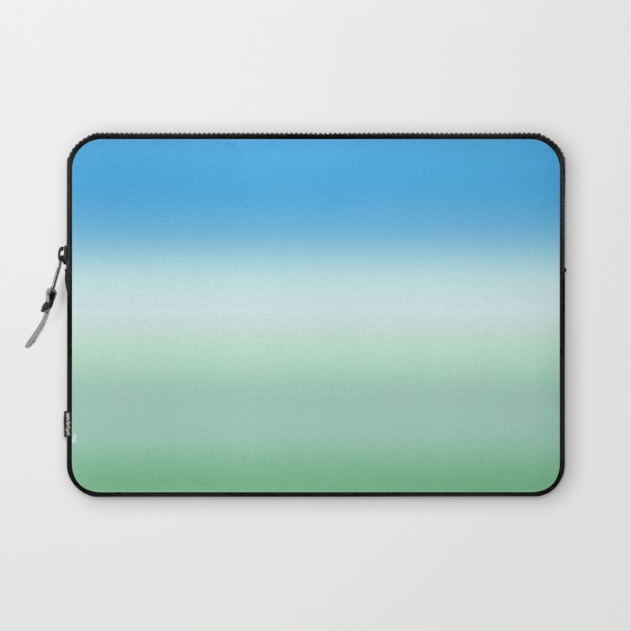 dark blue and green ombre gradient Laptop Sleeve