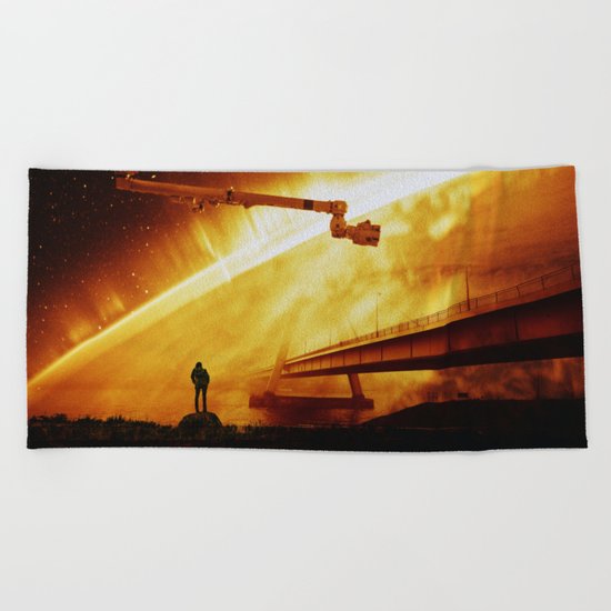 Red Sun Chronicle Beach Towel