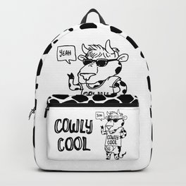 Cowly Cool Backpack | Cool, Vache, Digital, Cow, Vachement, Drawing, Cowly 