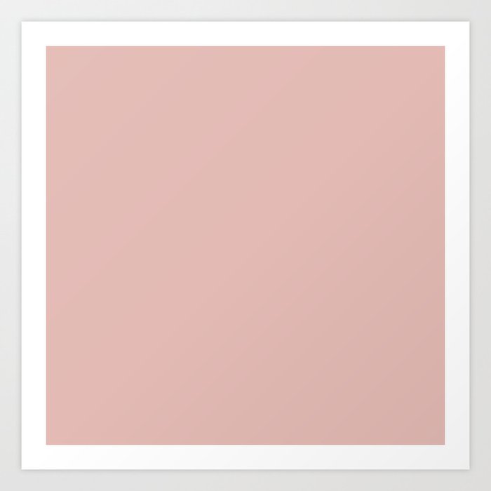 Solid Color Rose Gold Pink Kunstdrucke