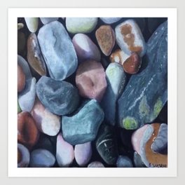 Beautiful Pebbles  Art Print