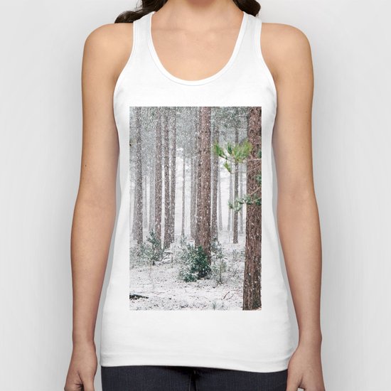 Snow #woods Unisex Tank Top