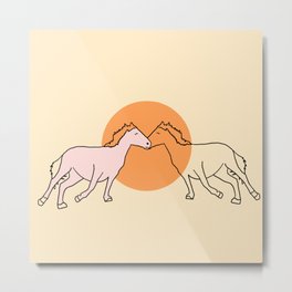 pink pony Metal Print