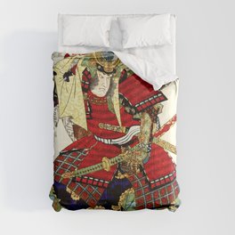 Japanese Samurai Heiseis memoirs Yoshiiku Comforter