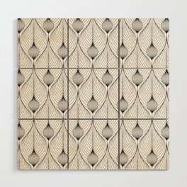 Art Deco Arabesque Pattern Wood Wall Art